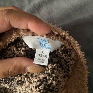 Time and Tru Cozy Tan Sweater